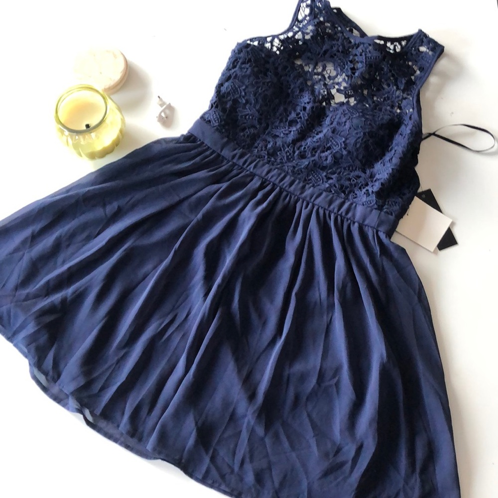 NEVER WORN Navy Blue Spring Dress